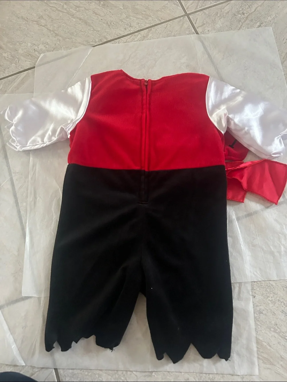 Koala Kids Red, White and Black Pirate Costume